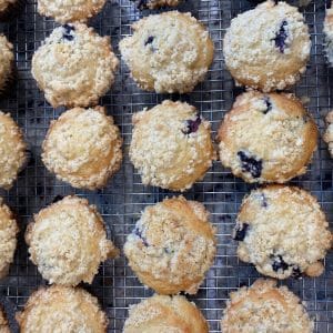 The Detwiler's famous blueberry muffins are definitely worth the time to make!